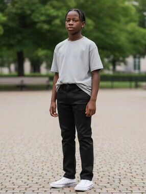 Urban Pipeline Boys (12) Black Khaki Pants